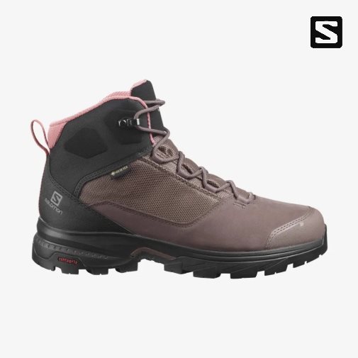 Brown Salomon Outward GTX Women's Hiking Boots | IE GW3984